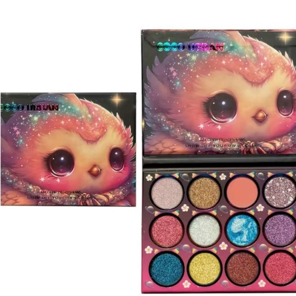 Coco Urban Highly Pigmented Enchanted Eyeshadow Palette - Vibrant Multicolor NIB